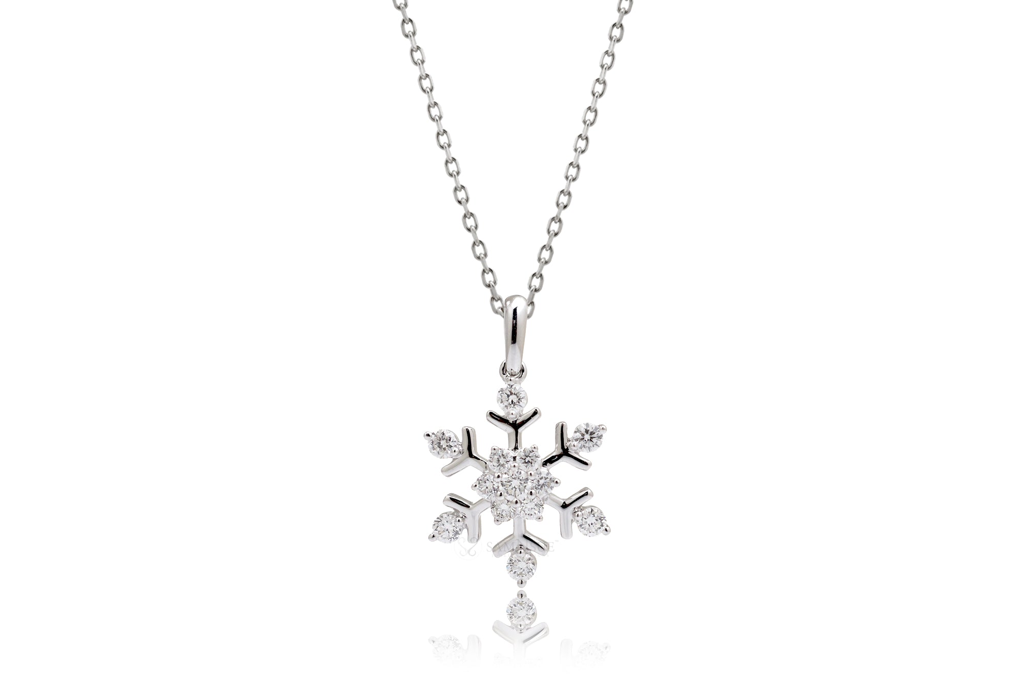 The Star Snowflake Diamond Pendant
