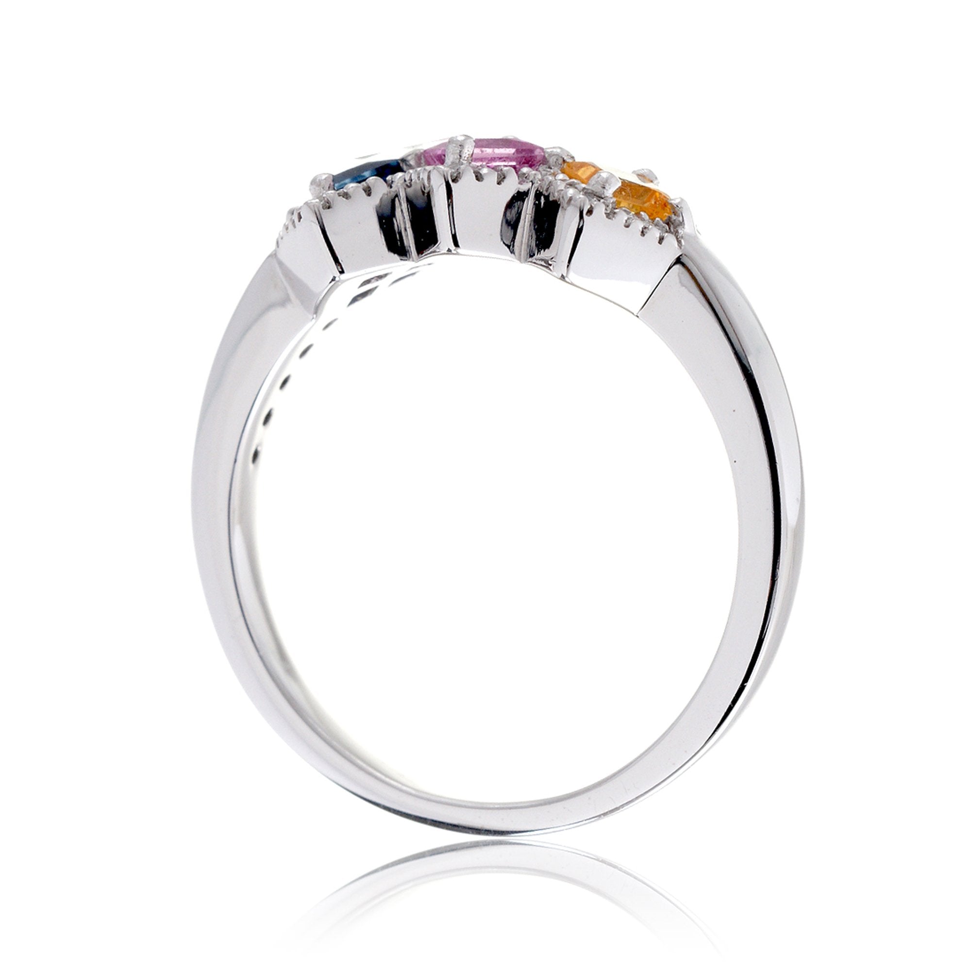 The Multi Color Sapphire Princess Band