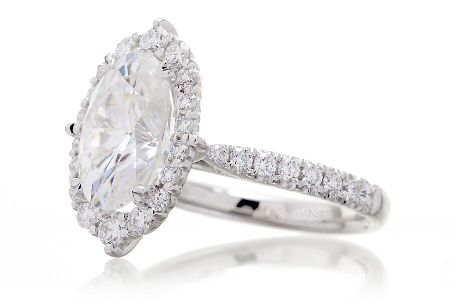 The Haley Oval Moissanite Ring