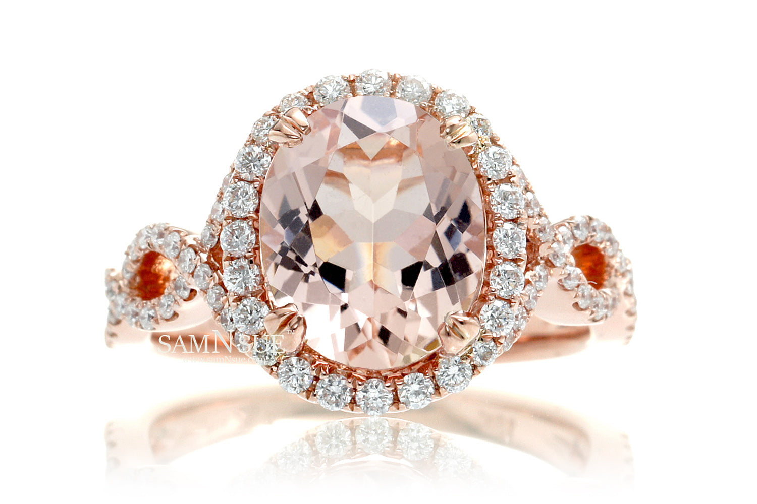 The Shelly Oval Morganite