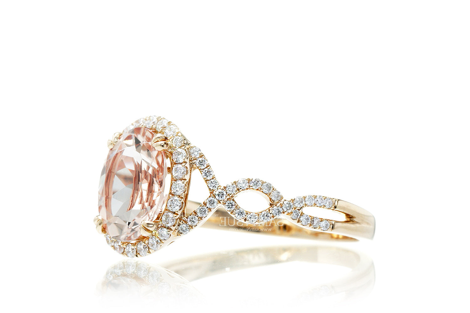 The Shelly Oval Morganite