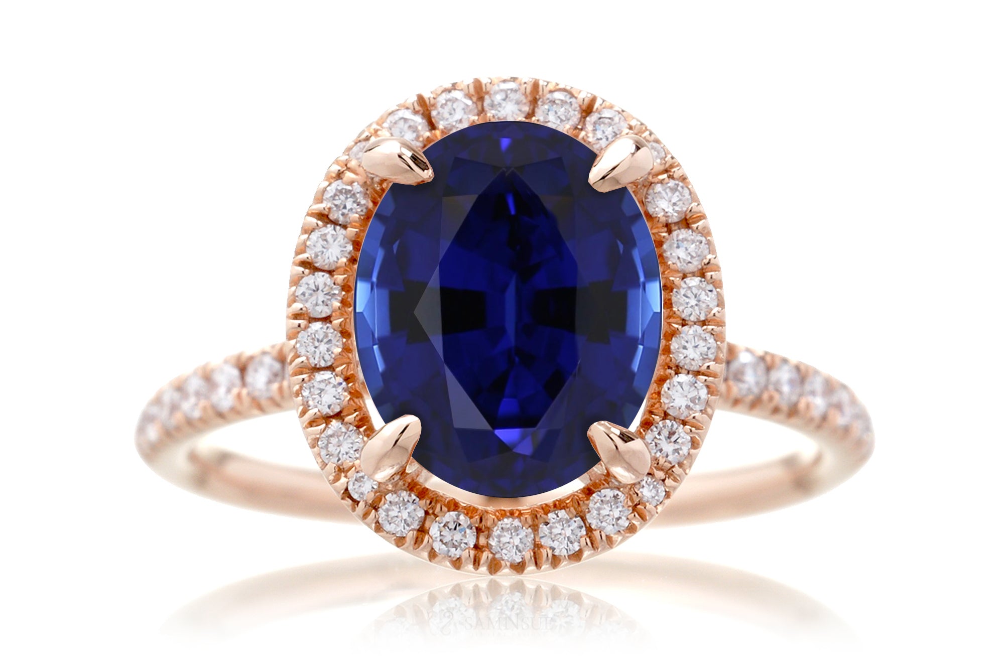 The Drenched Oval Lab-Grown Sapphire