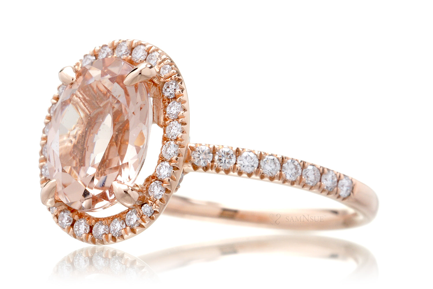 The Drenched Oval Morganite