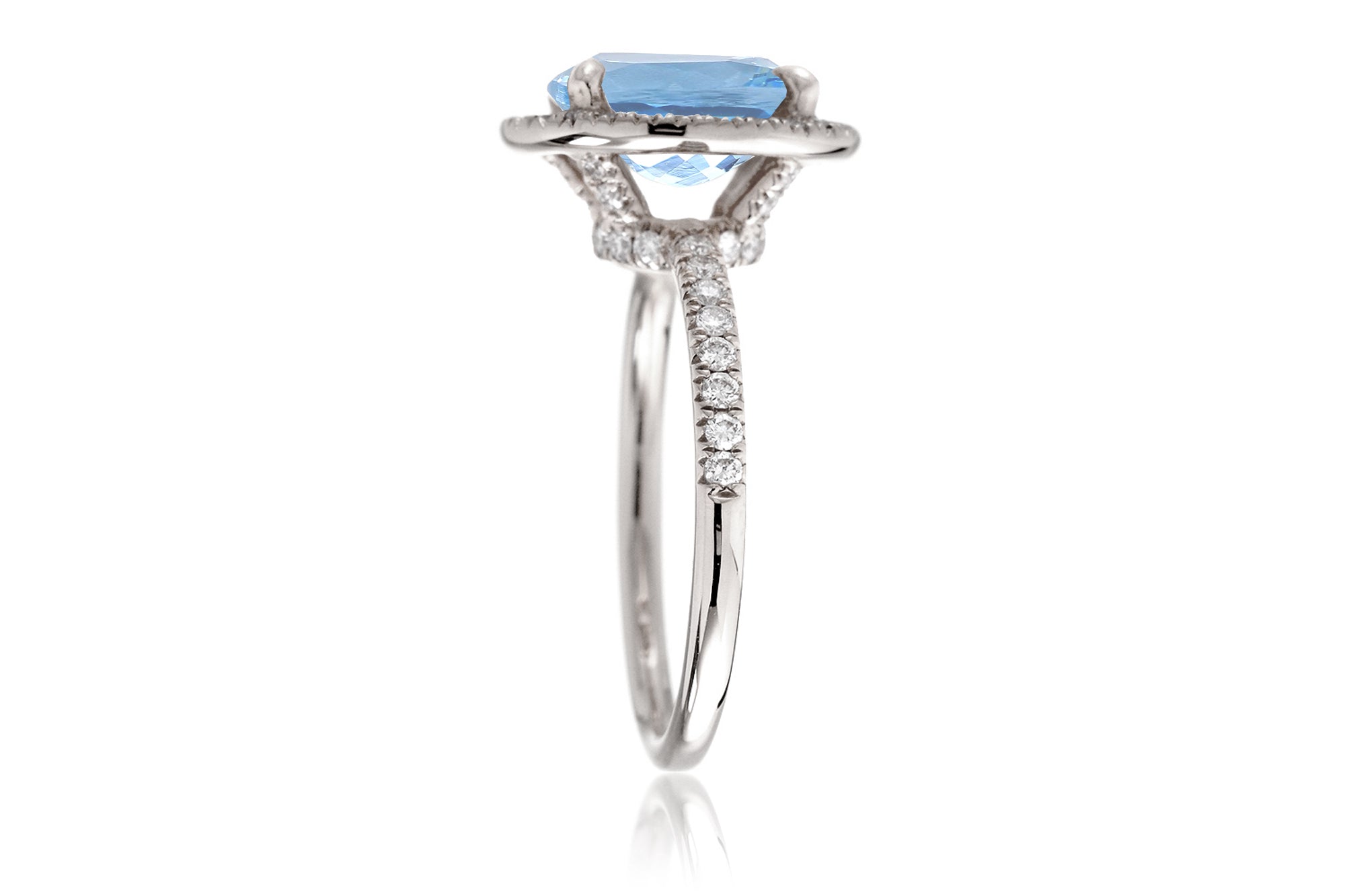 The Drenched Oval Aquamarine