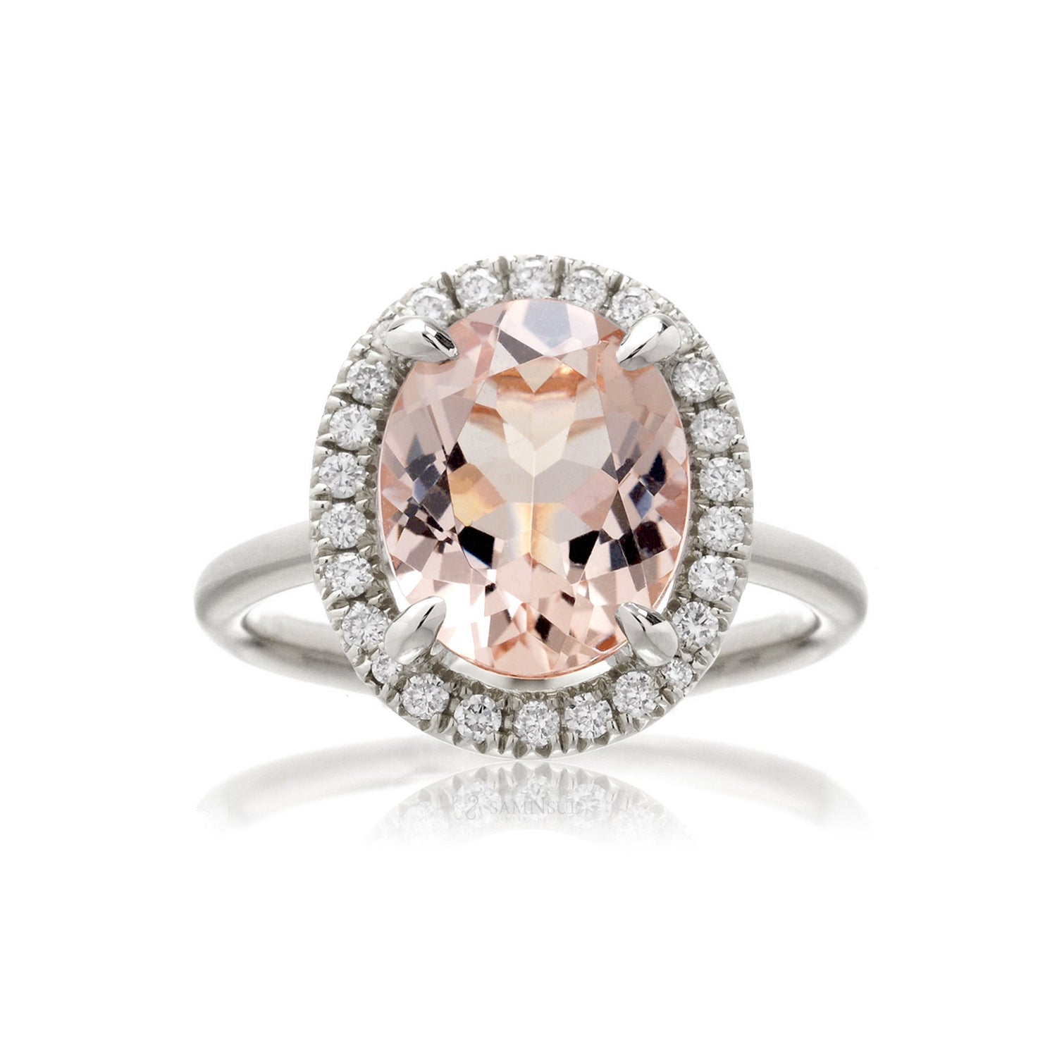 The Drenched Oval Morganite