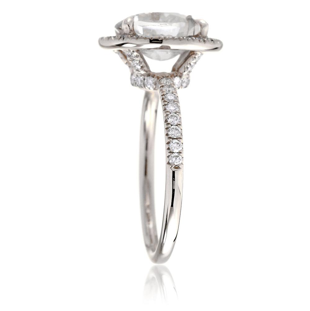 The Drenched Oval Moissanite Ring
