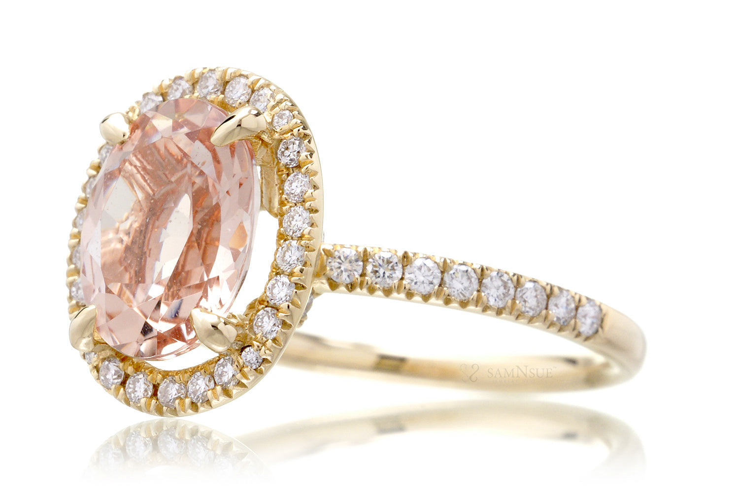 The Drenched Oval Morganite