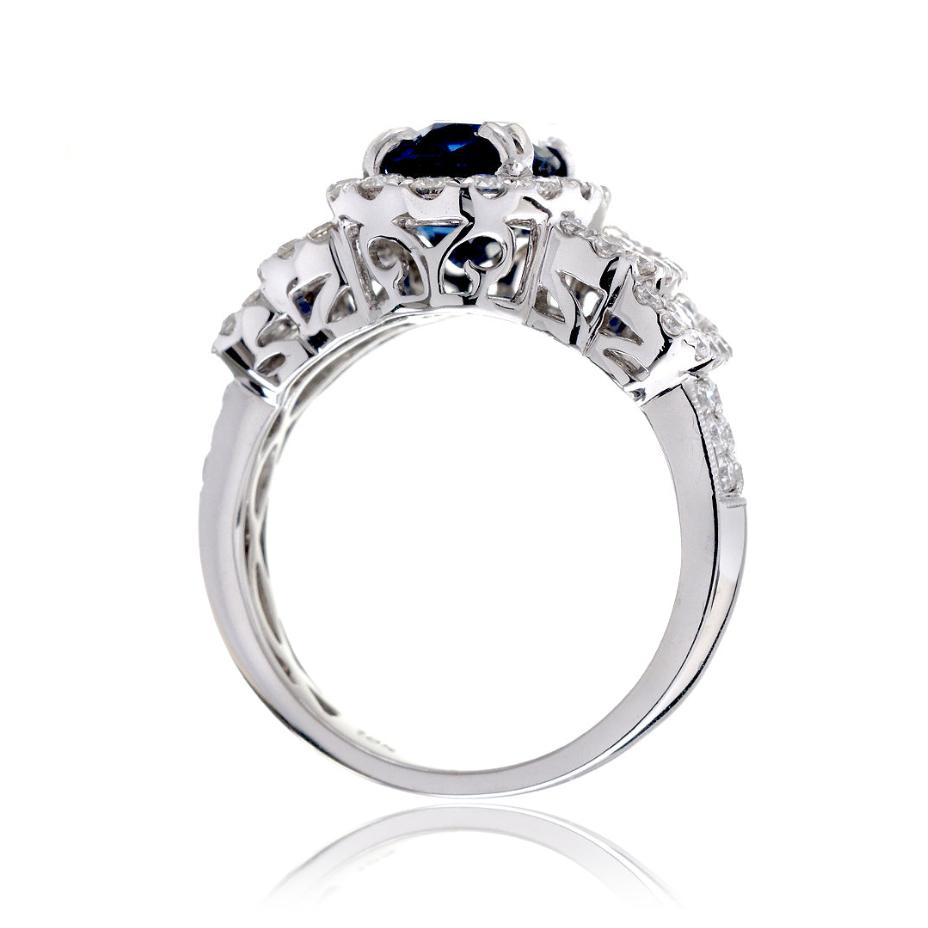 The Thelma Oval Sapphire & Diamond Ring