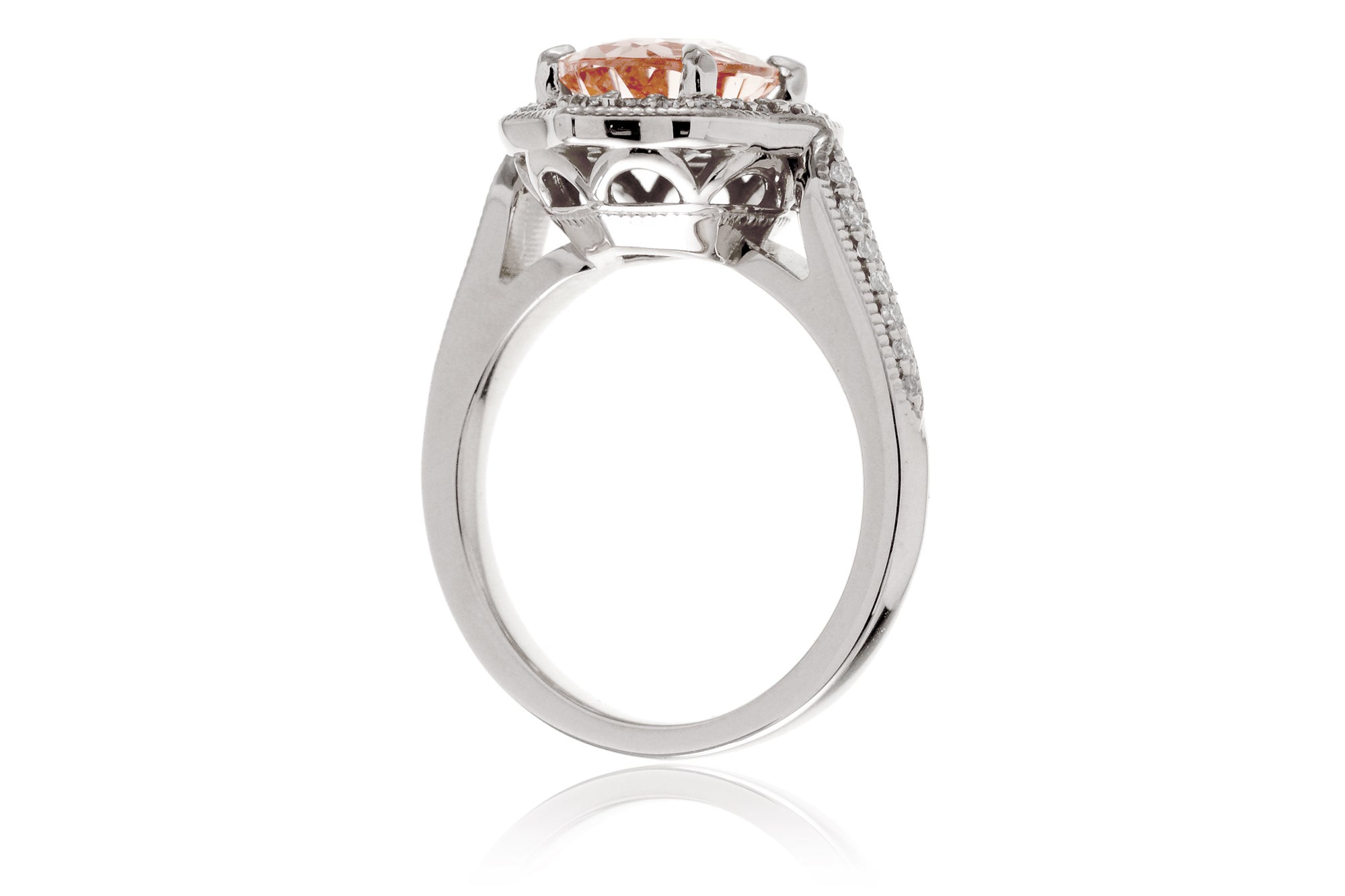 The Genevieve Oval Morganite Ring