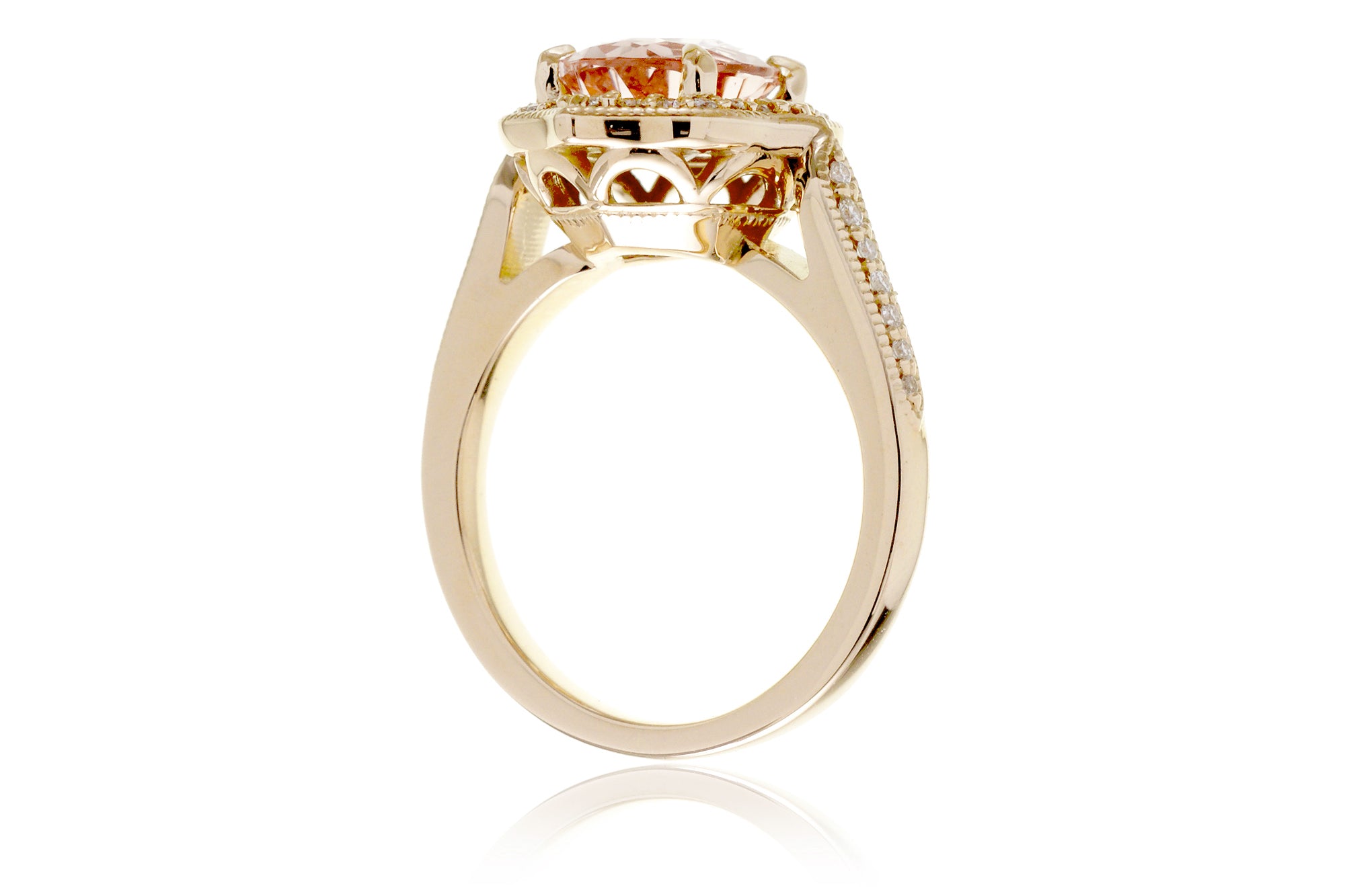 The Genevieve Oval Morganite Ring