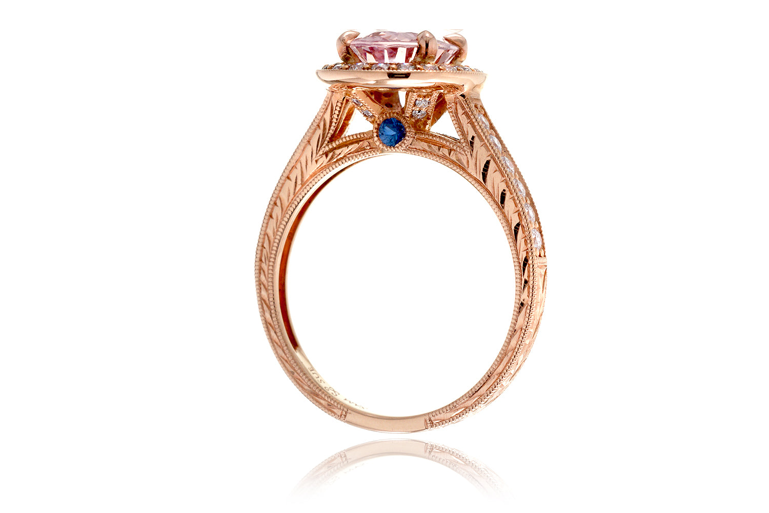 The Edith Oval Pink Sapphire Ring (2.92 ct tw.)