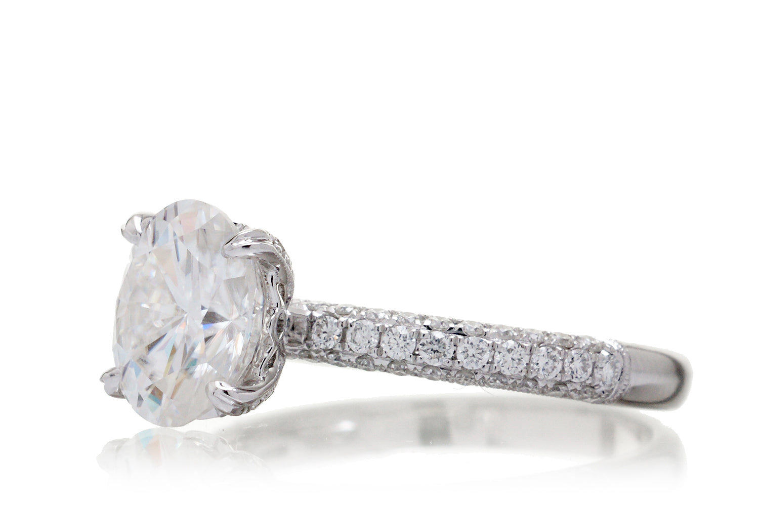 The Leila Oval Moissanite