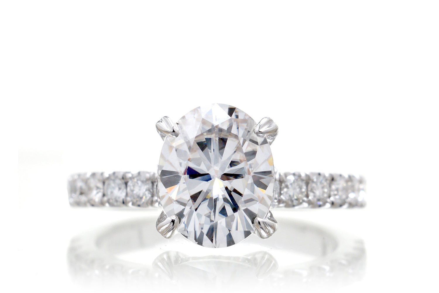 The Leila Oval Moissanite