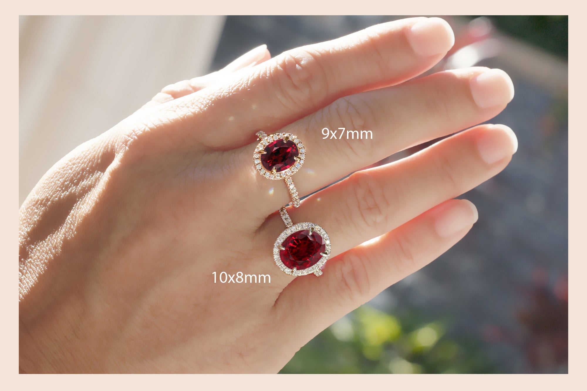 The Drenched Oval Cut Ruby Ring (Lab-Grown)