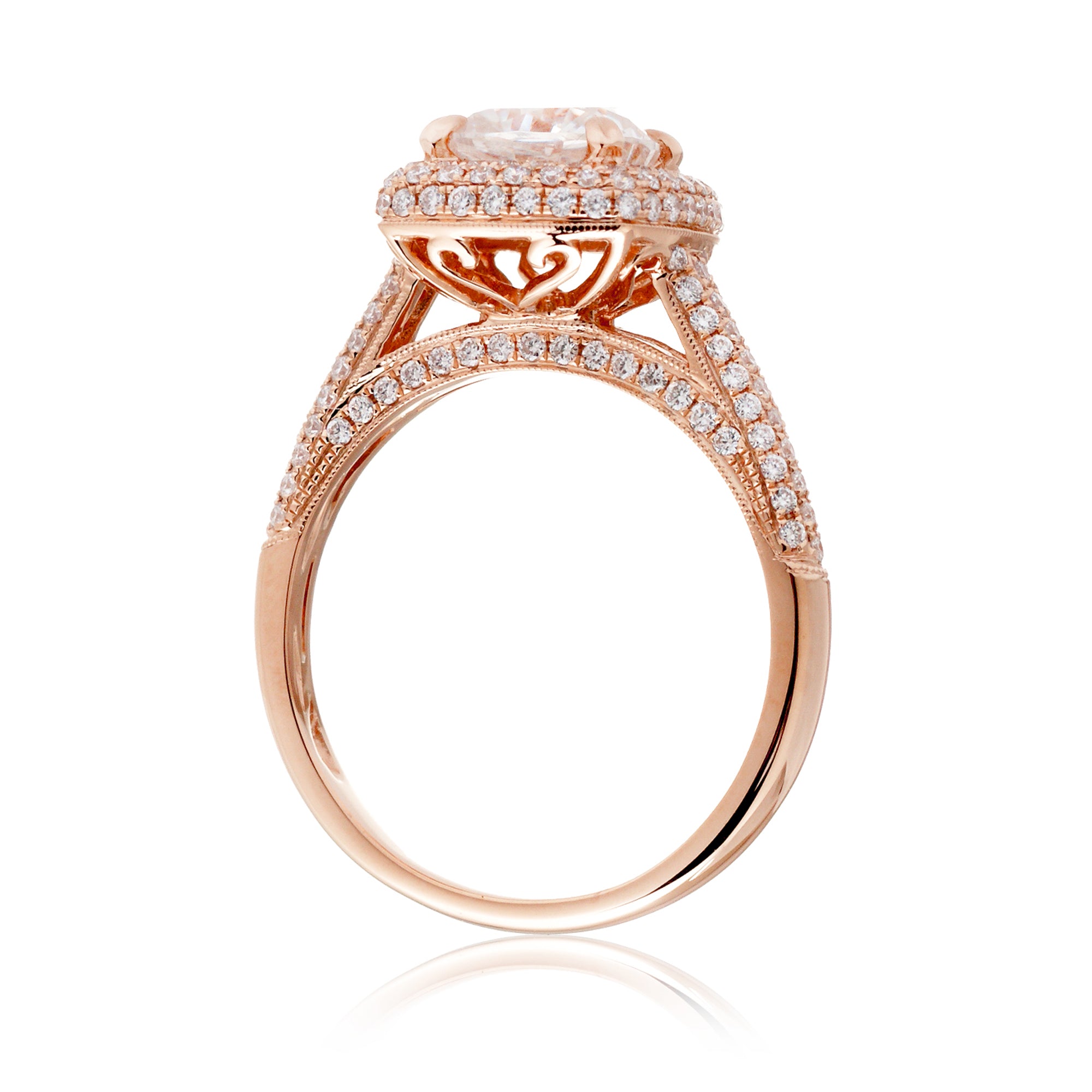 The Pamela Cushion Moissanite Ring