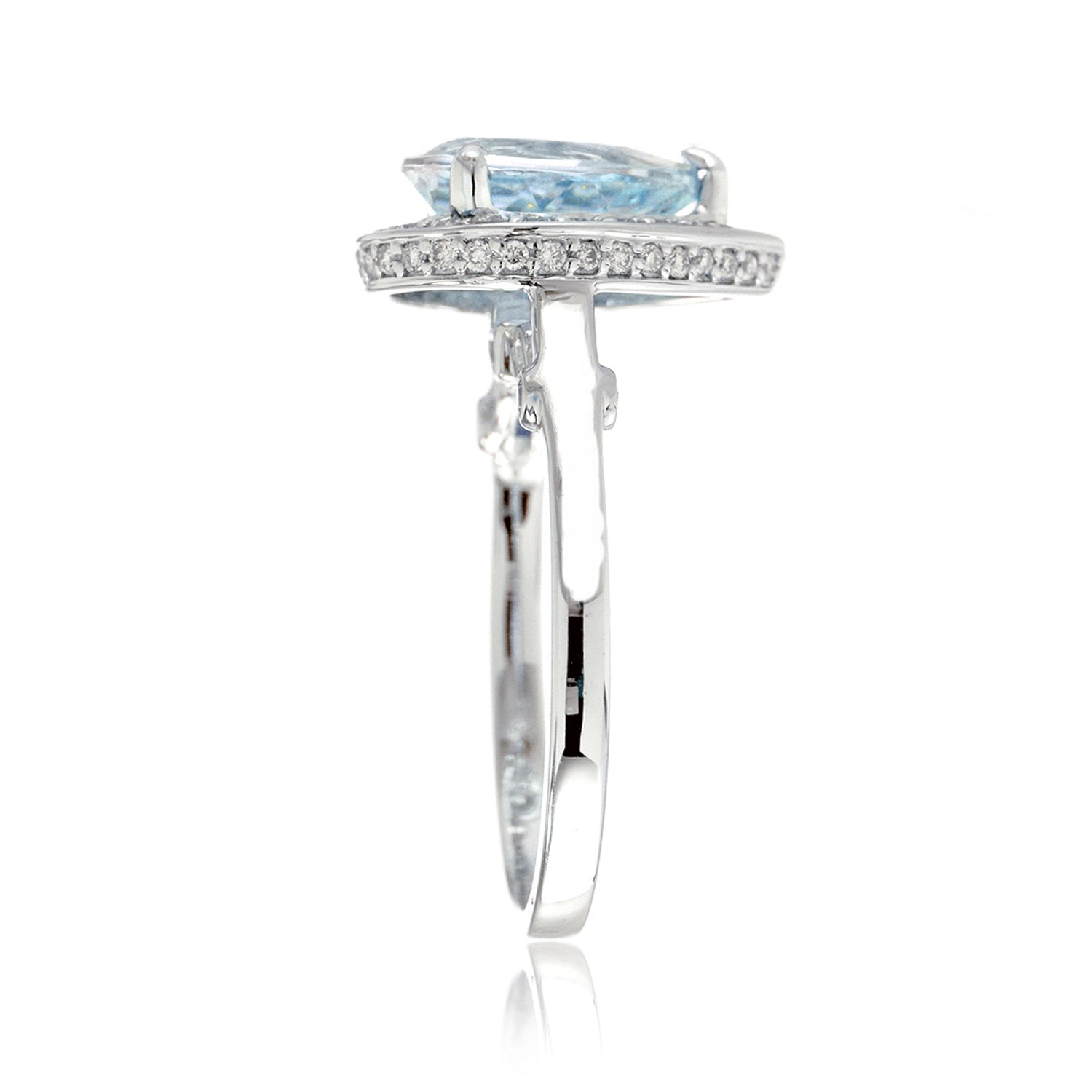 The Carla Pear Aquamarine