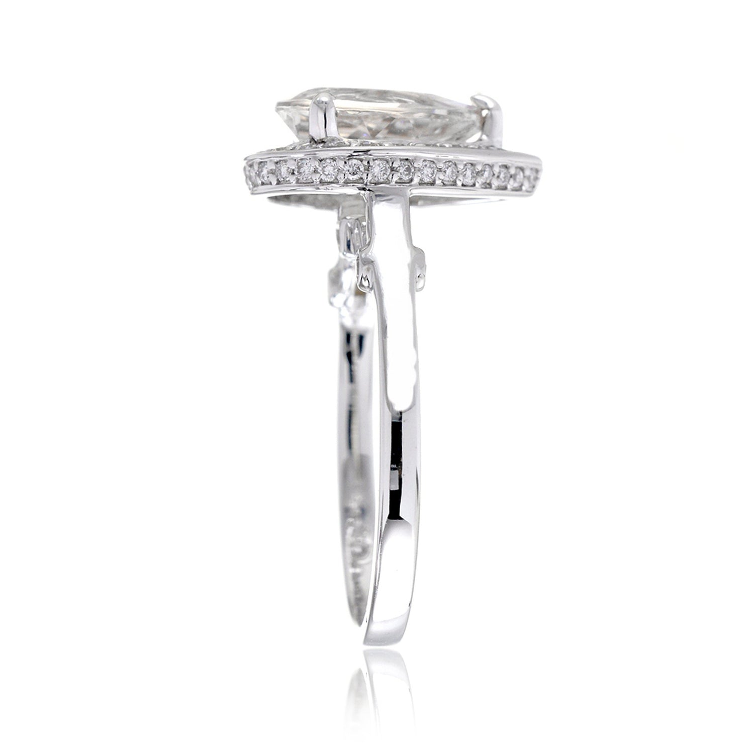 The Carla Pear Moissanite