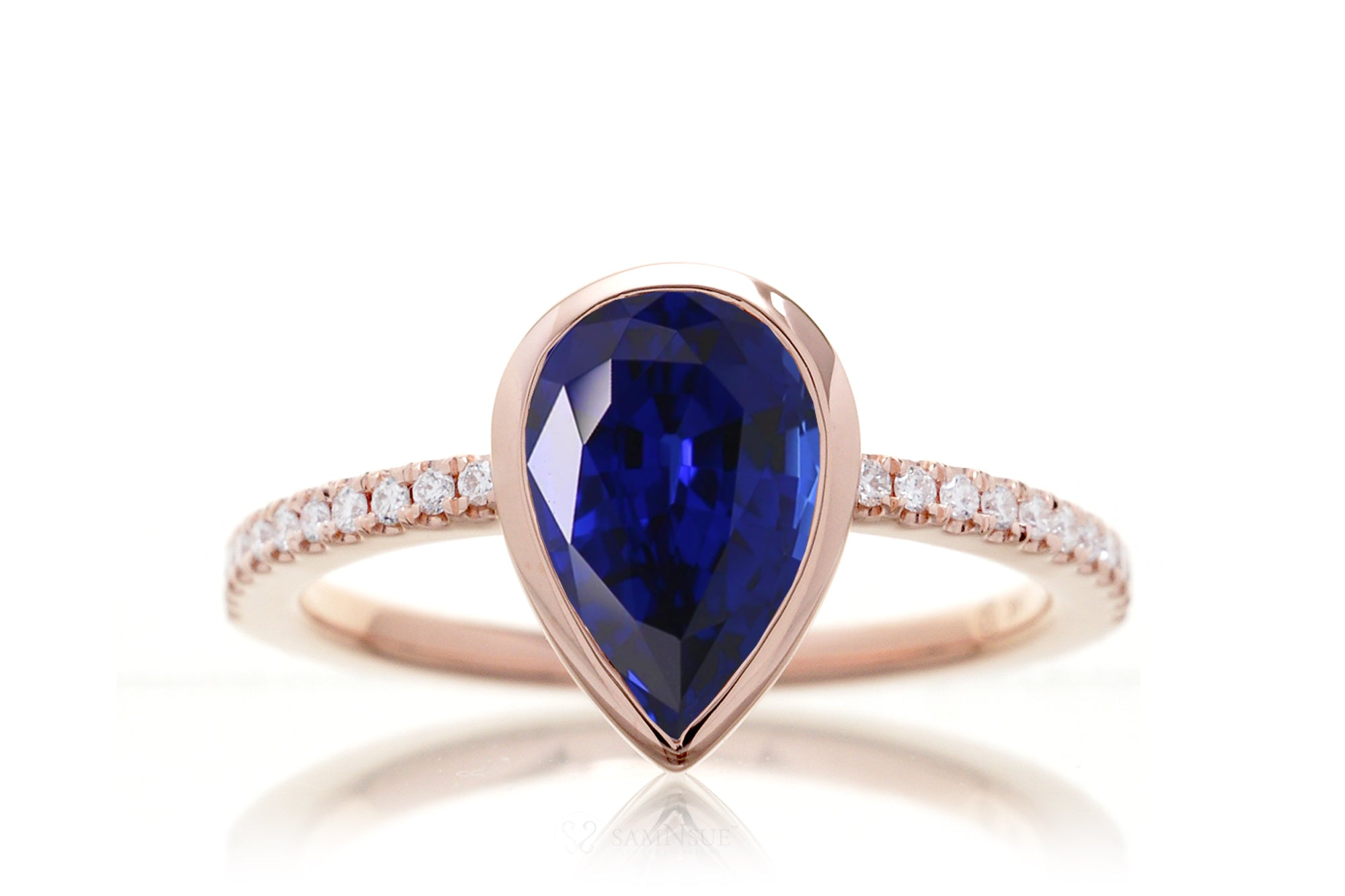 The Beverly Pear Lab-Grown Sapphire