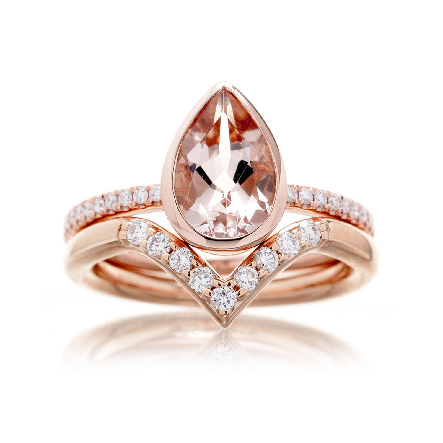 The Beverly Pear Morganite