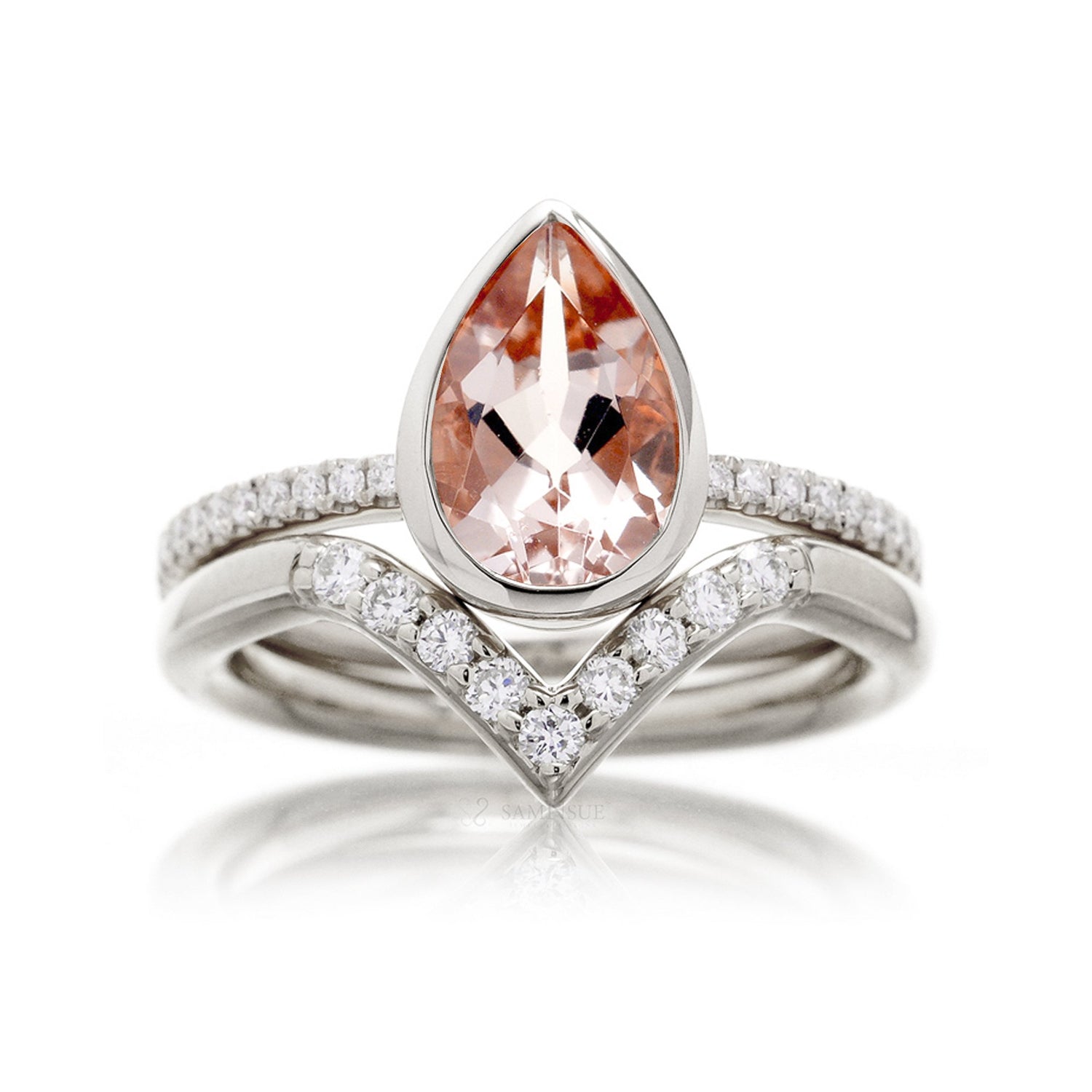 The Beverly Pear Morganite