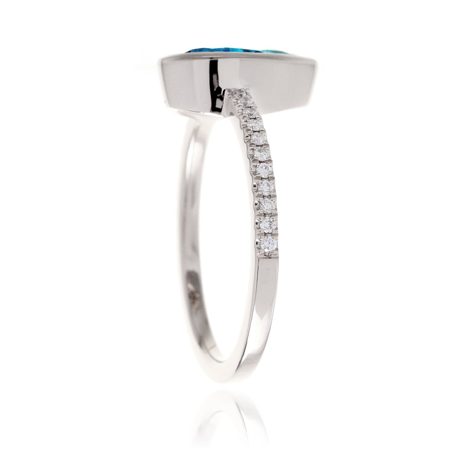 The Beverly Pear Swiss Blue Topaz