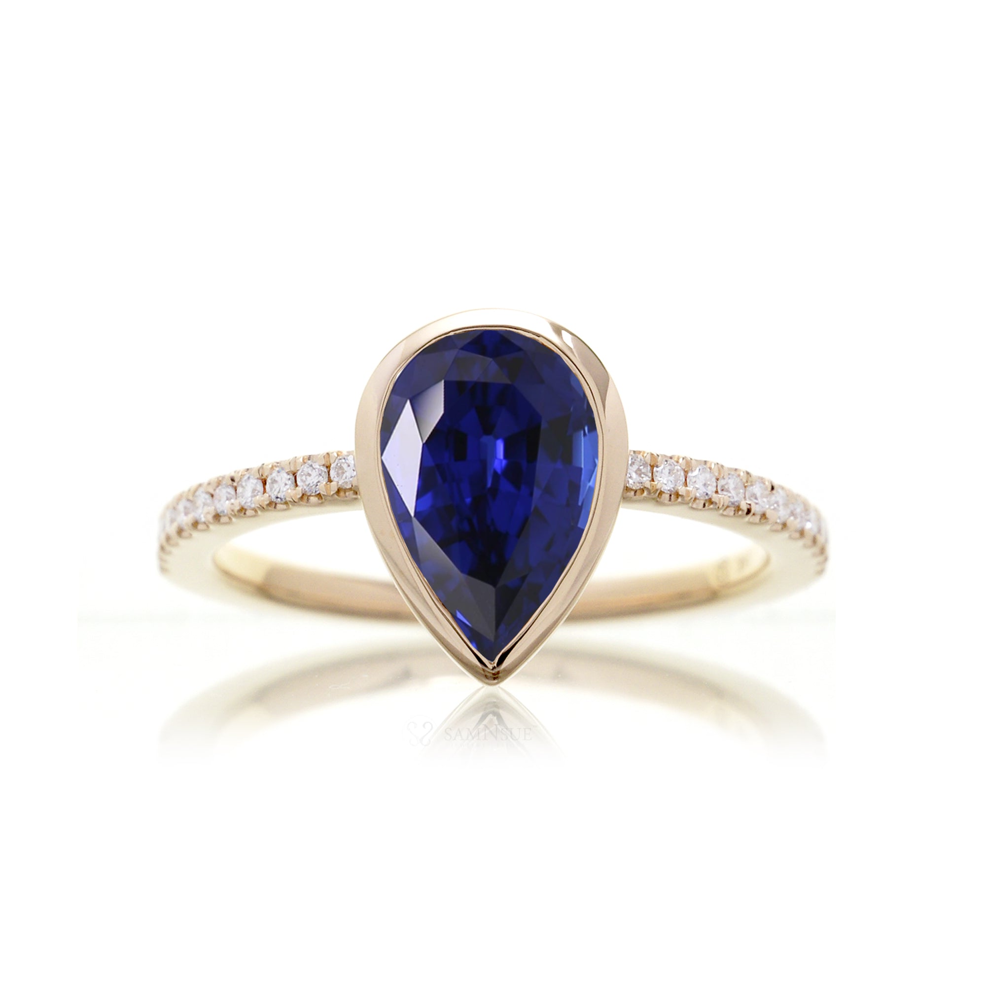 The Beverly Pear Lab-Grown Sapphire