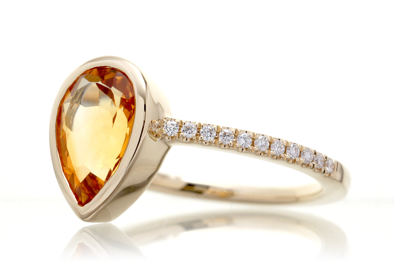 The Beverly Pear Citrine