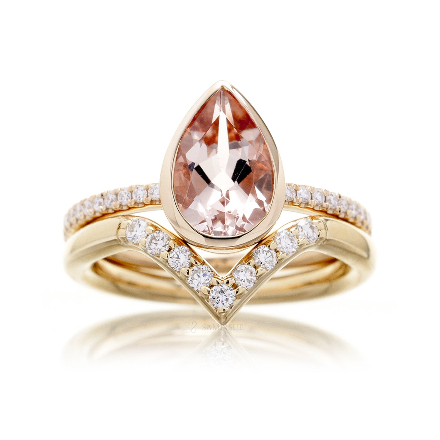 The Beverly Pear Morganite