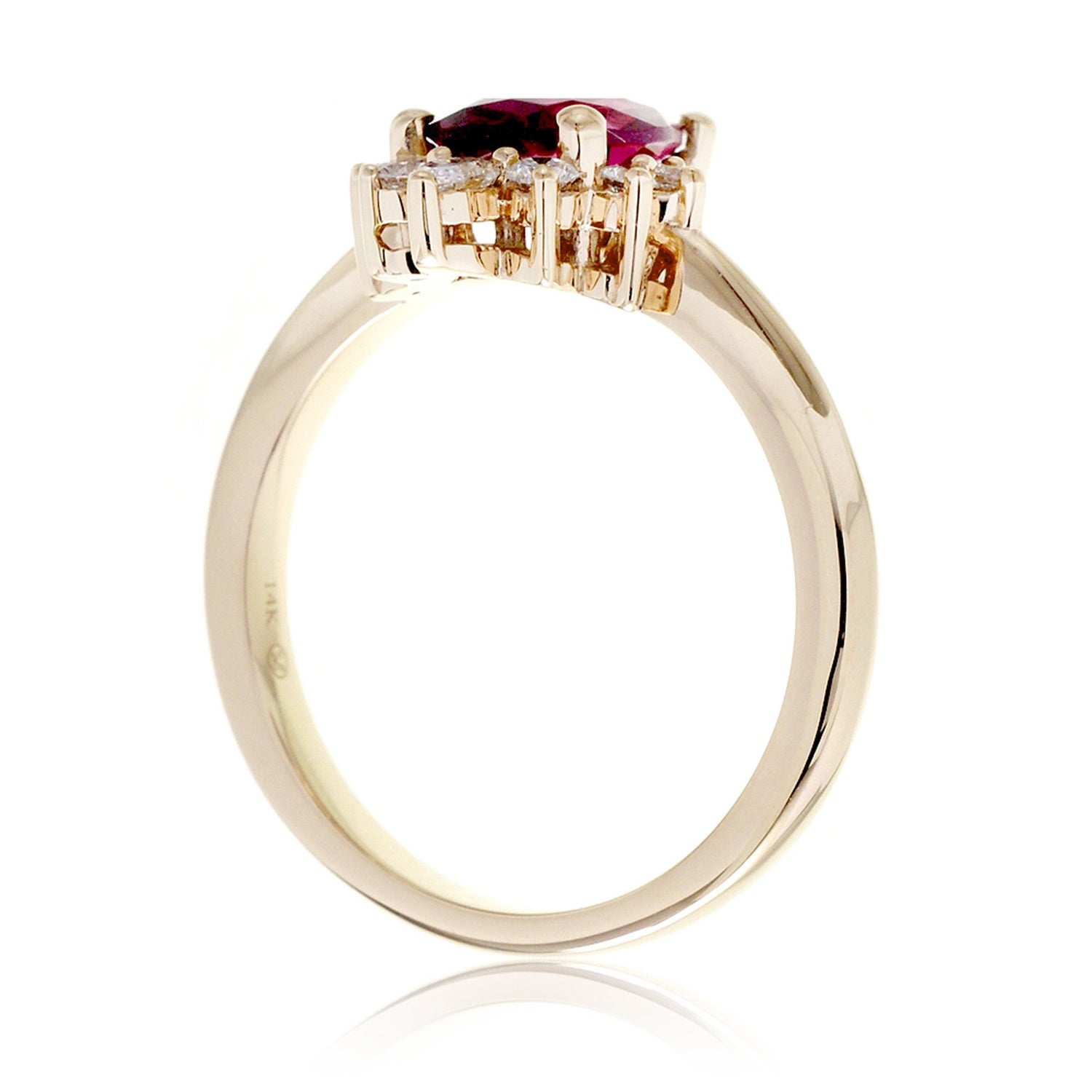 The Pacey Pear Rhodolite Garnet