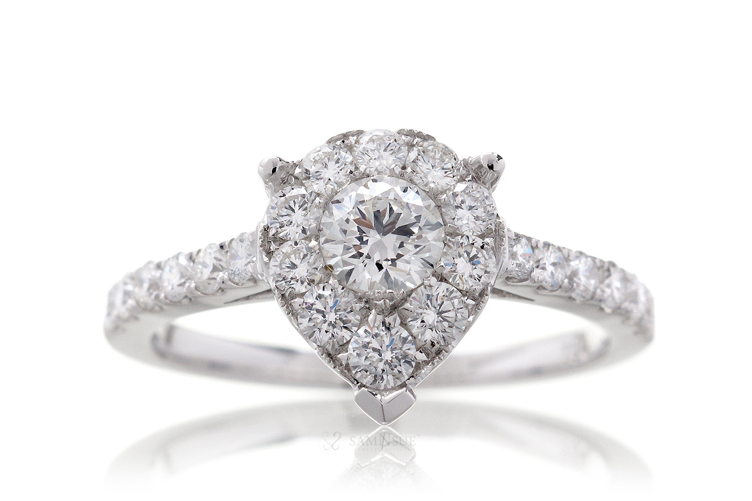 The Maryanne Pear Diamond Ring (0.97 ct t.w.)