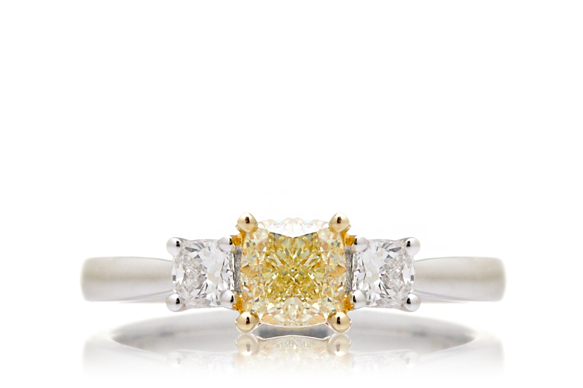 Vintage-Inspired Yellow Oval Diamond Cluster Ring – www.igorman.com