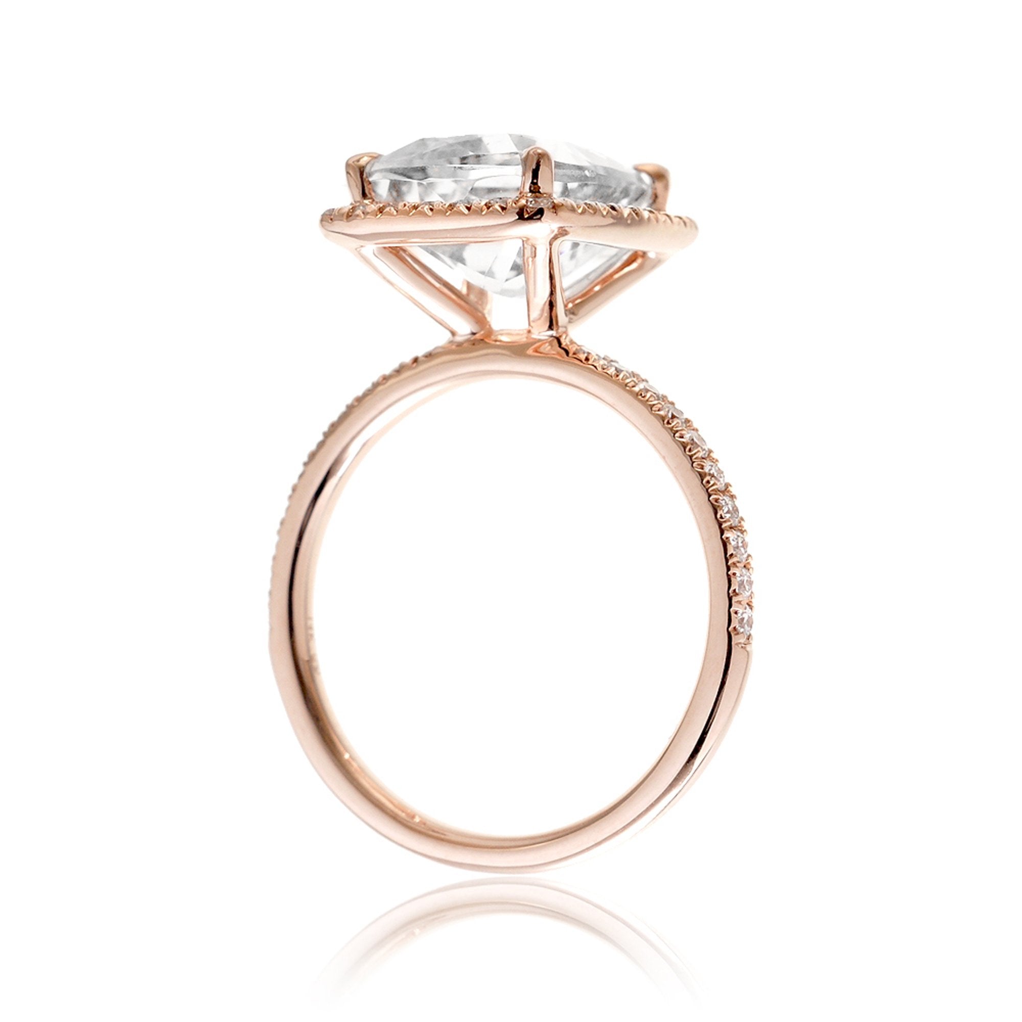 The Caitlin Radiant Moissanite Ring
