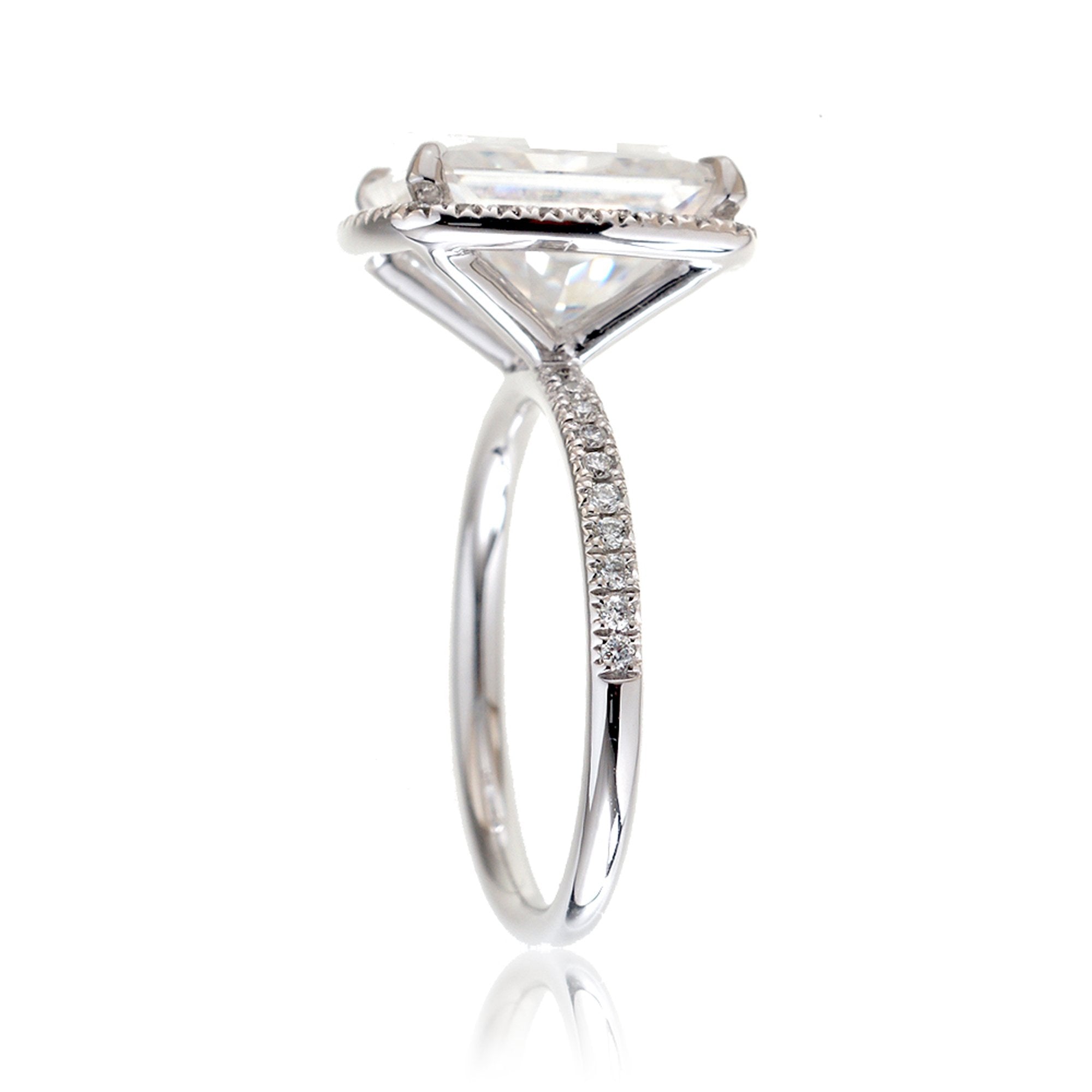 The Caitlin Radiant Moissanite Ring