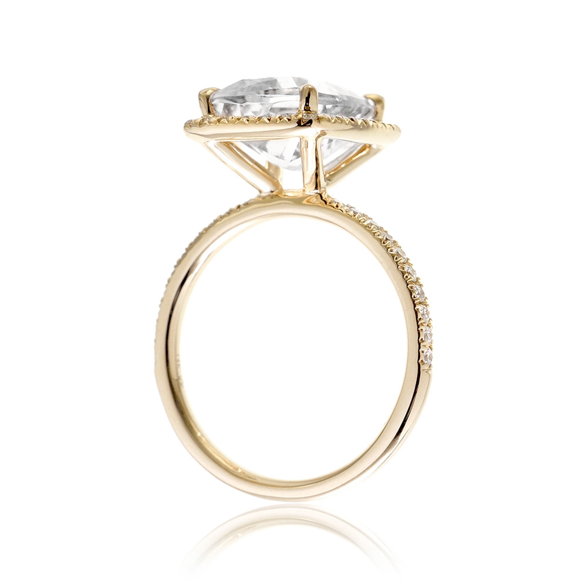 The Caitlin Radiant Moissanite Ring