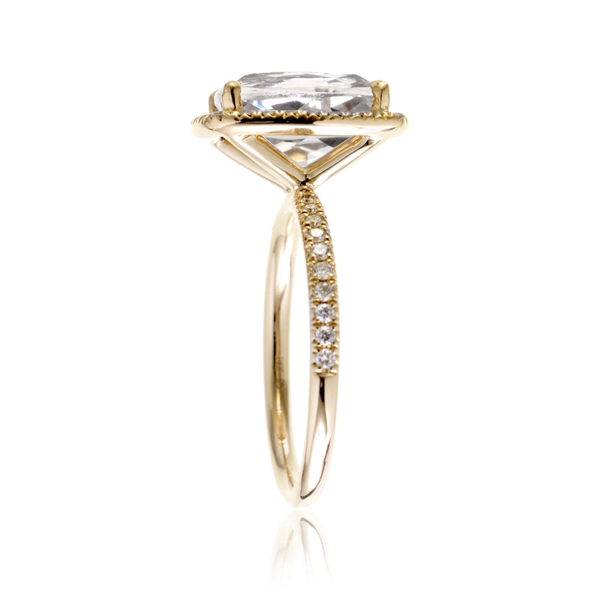 The Caitlin Radiant Moissanite Ring