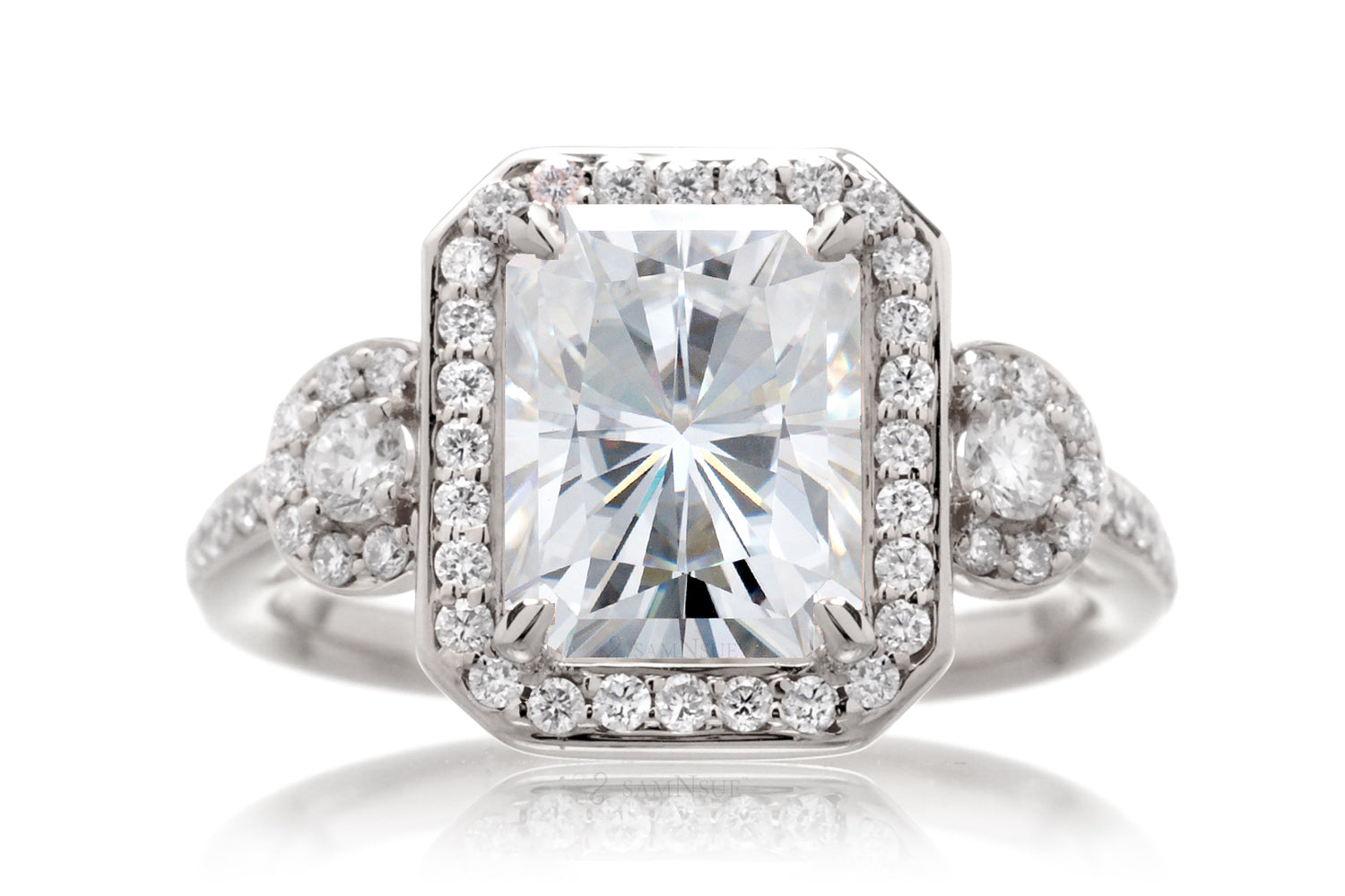 The Nancy Radiant Cut Moissanite Ring