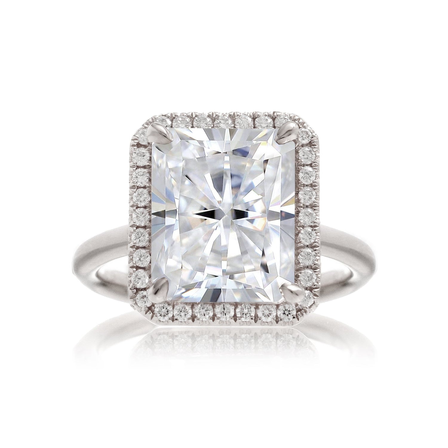 11x9 moissanite discount