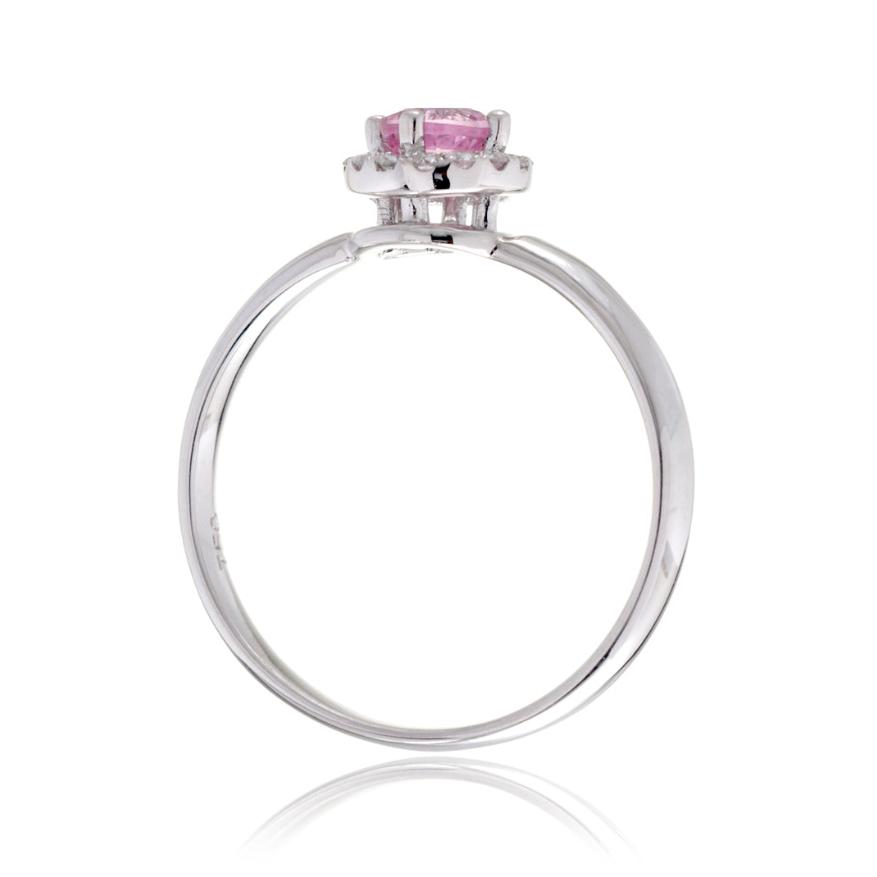 The Lanelle Round Pink Sapphire Ring (4mm)