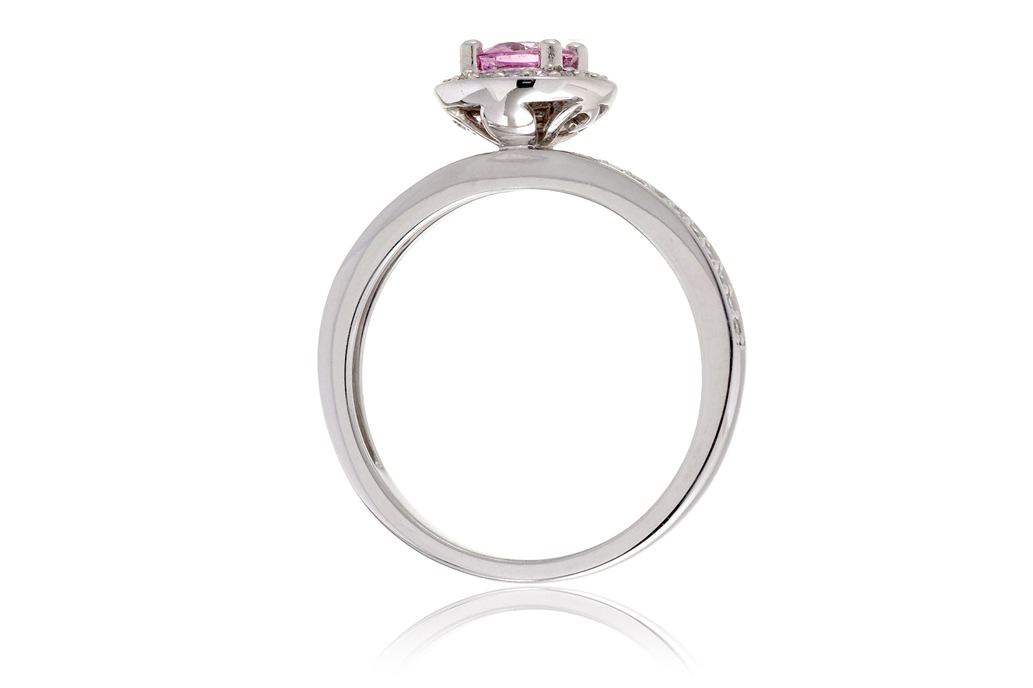 The Fleur De Lys Round Pink Sapphire (5mm)