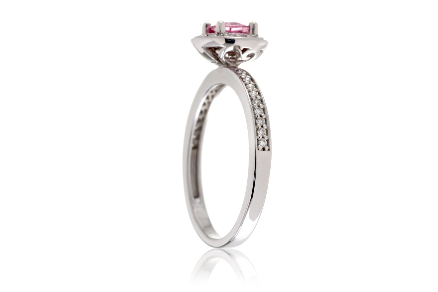 The Fleur De Lys Round Pink Sapphire (5mm)