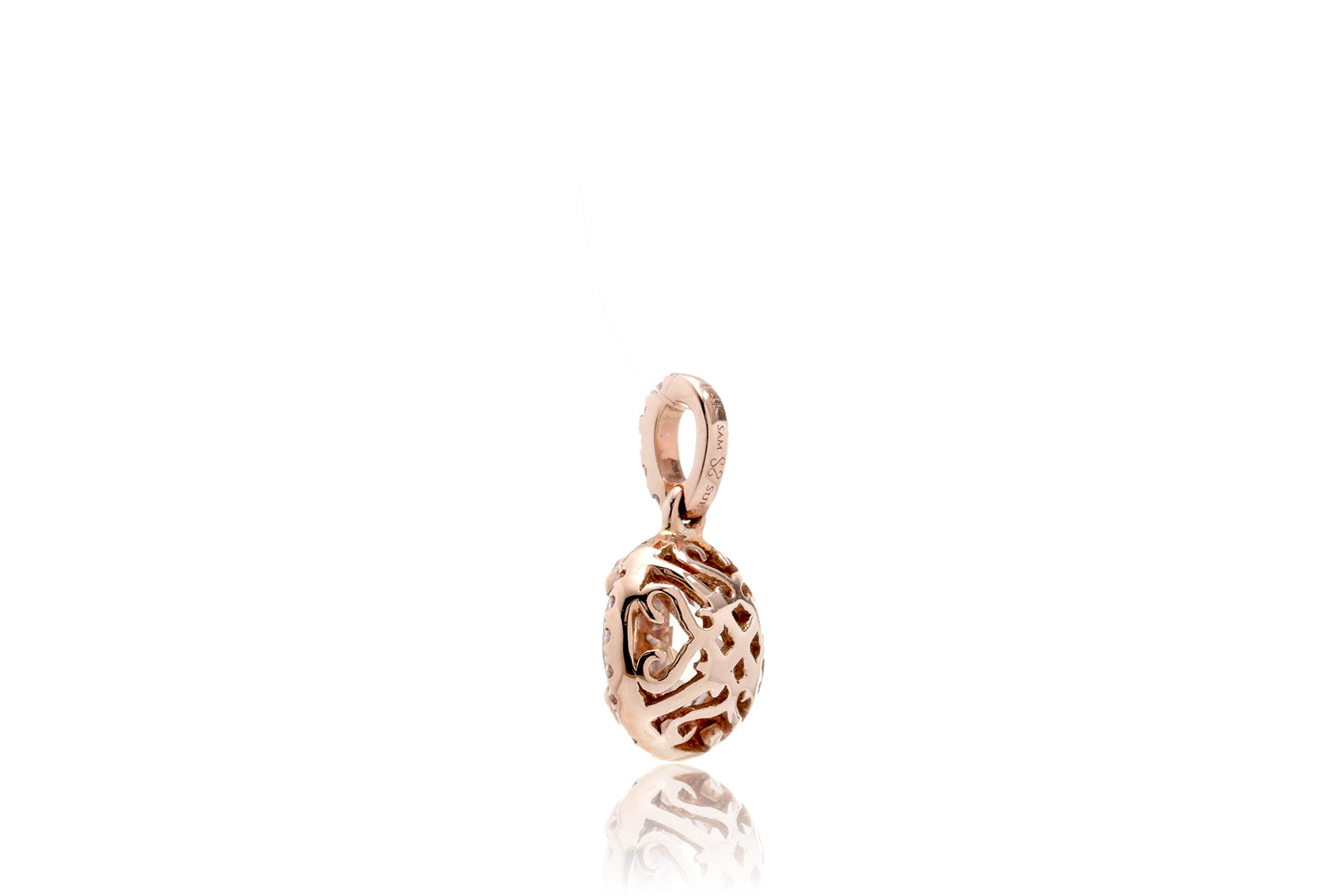 The Signature Round Morganite Pendant (7mm)