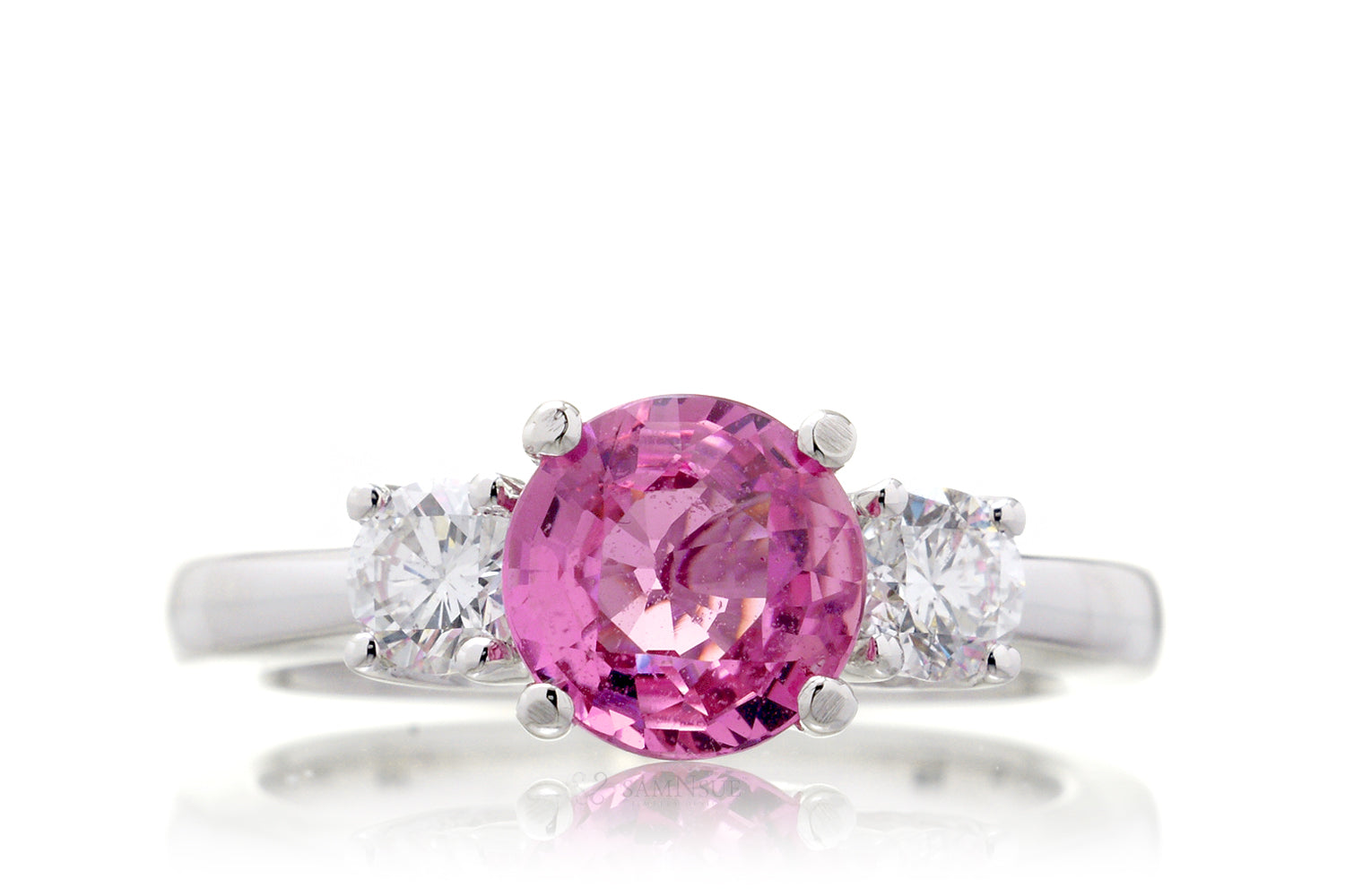 The Mandy Round Pink Sapphire (7mm)