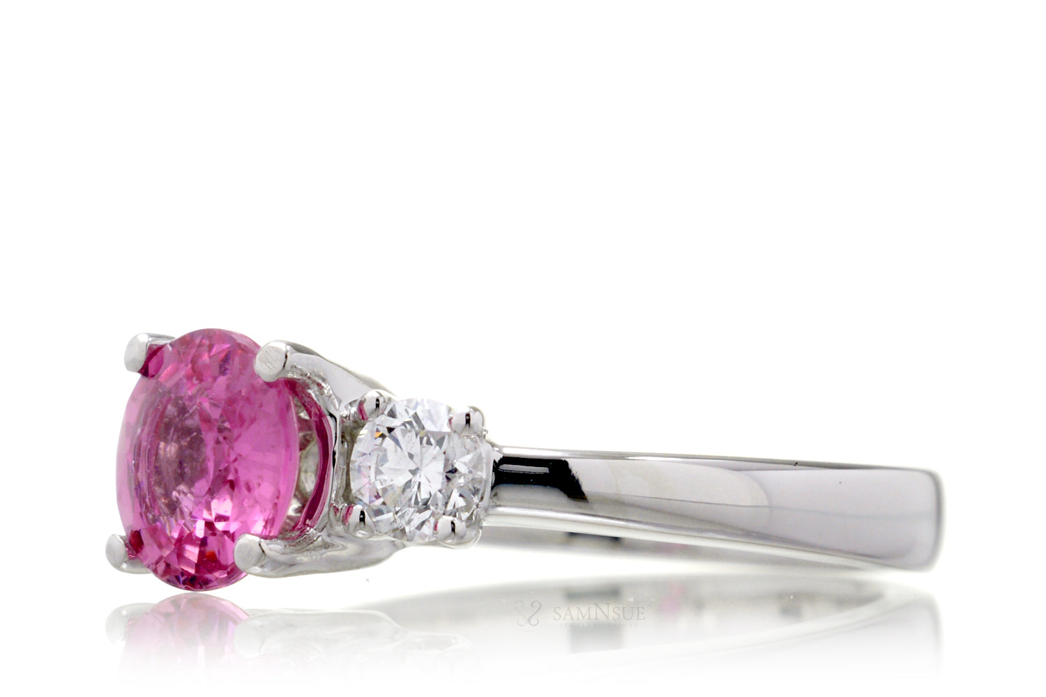 The Mandy Round Pink Sapphire (7mm)