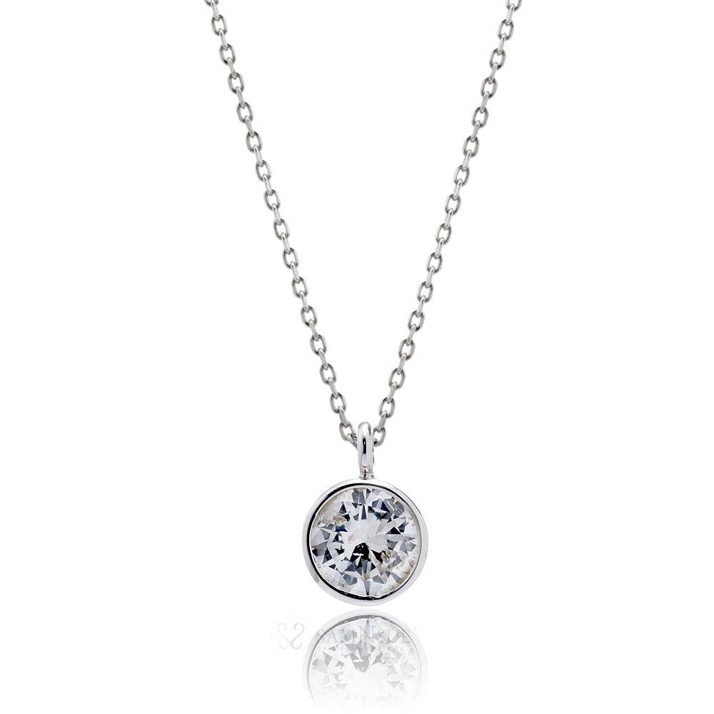 The Bezel Solitaire Diamond Pendant (3/4 ct*)