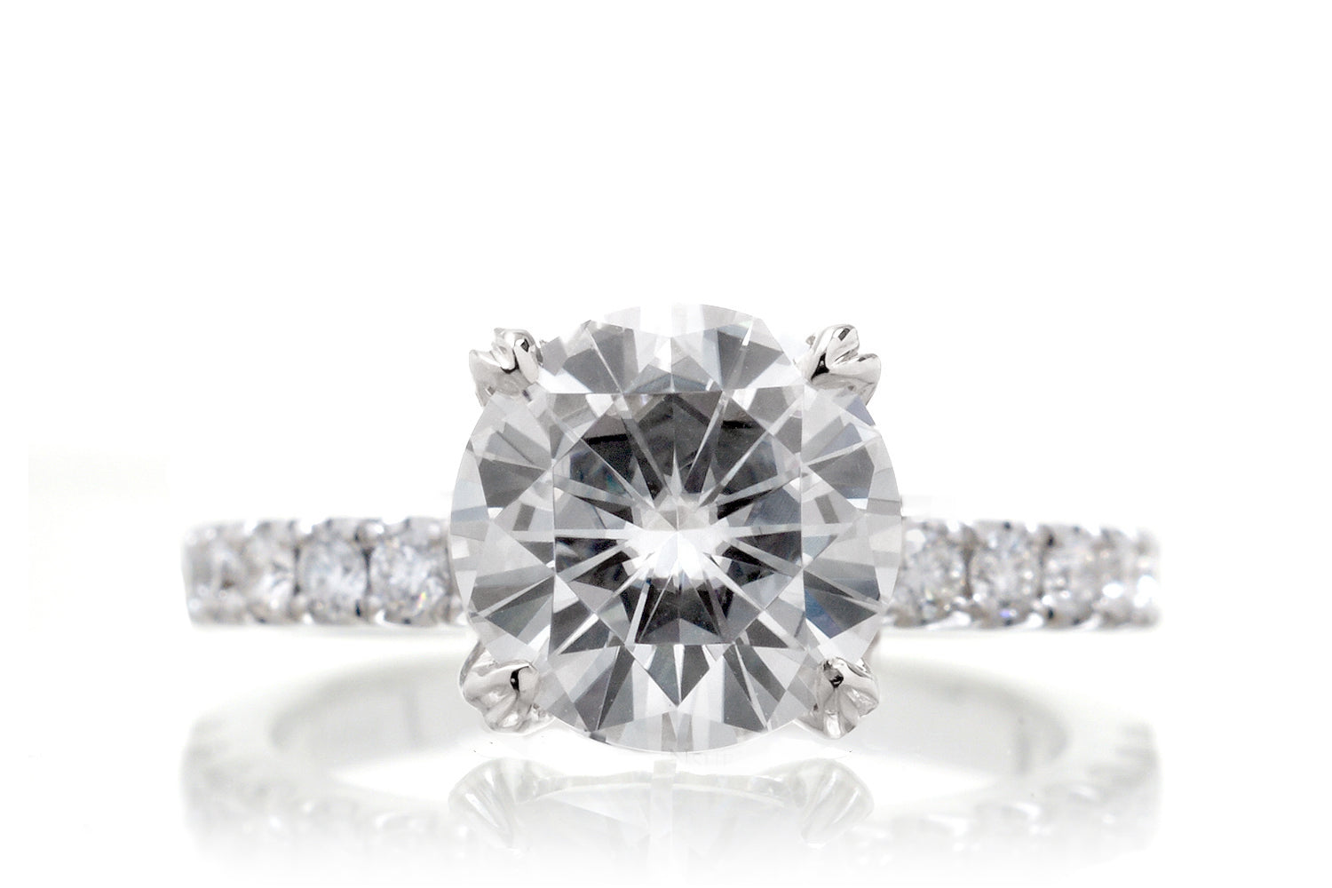 The Leila Round Moissanite