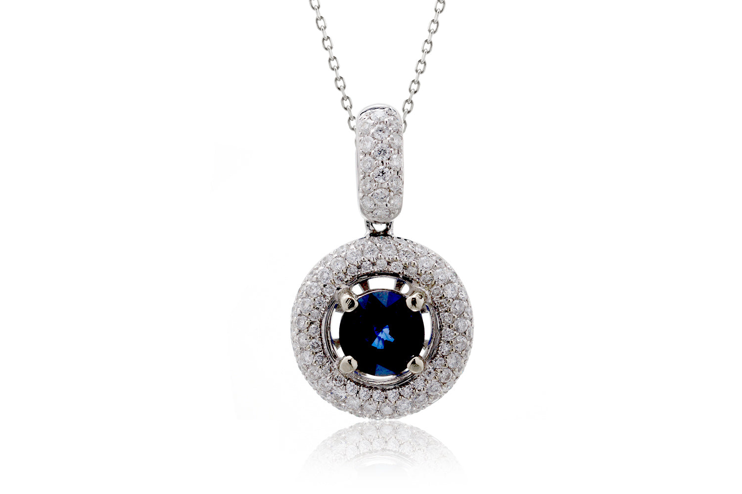 The Pamela Round Sapphire Pendant