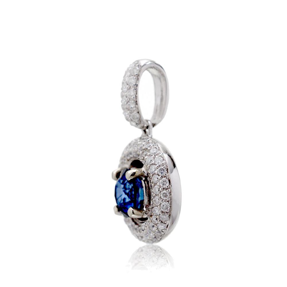 The Pamela Round Sapphire Pendant