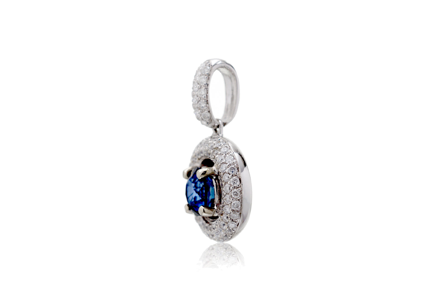 The Pamela Round Sapphire Pendant