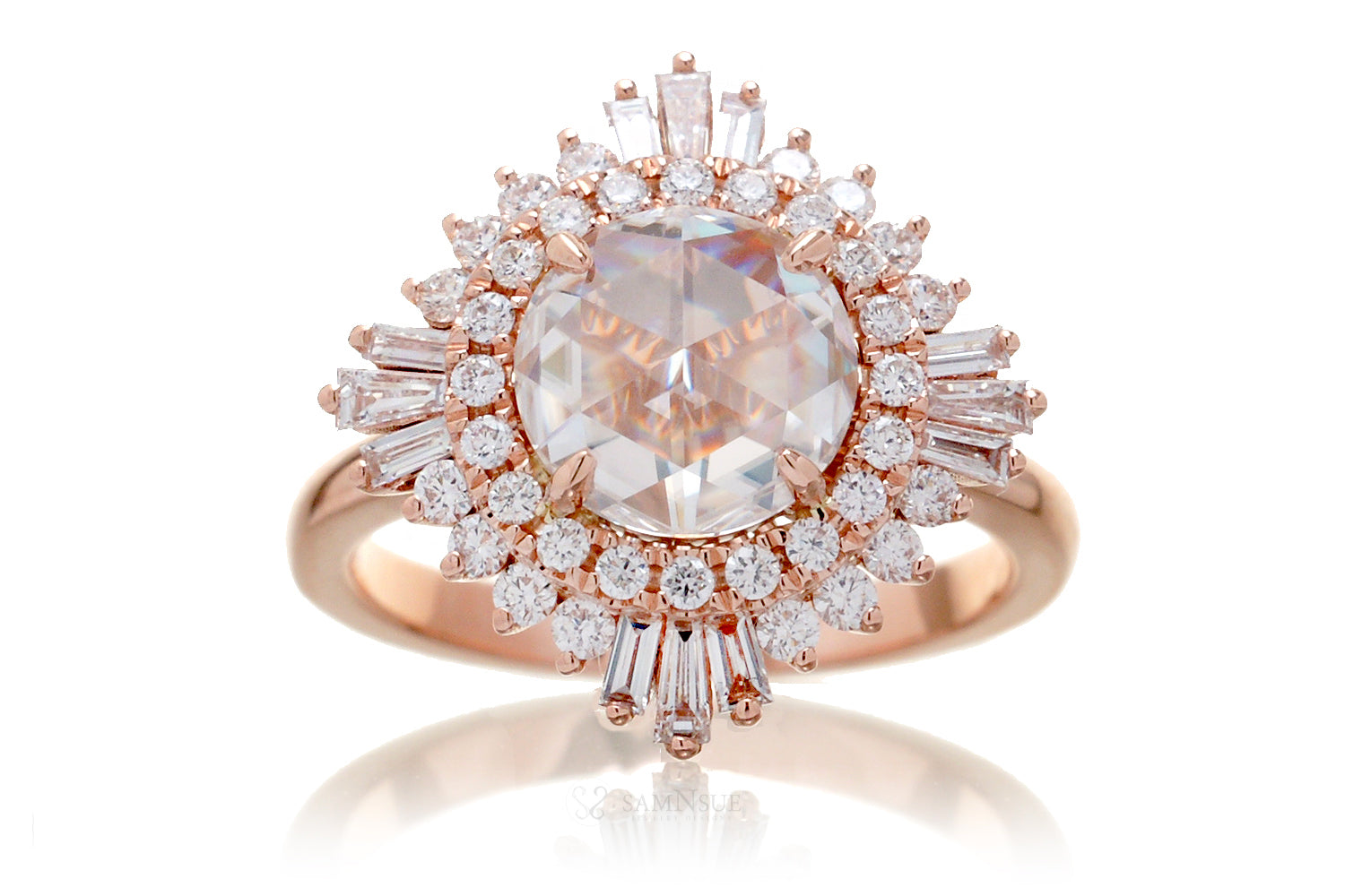 The Sonia Rose Cut Moissanite Ring