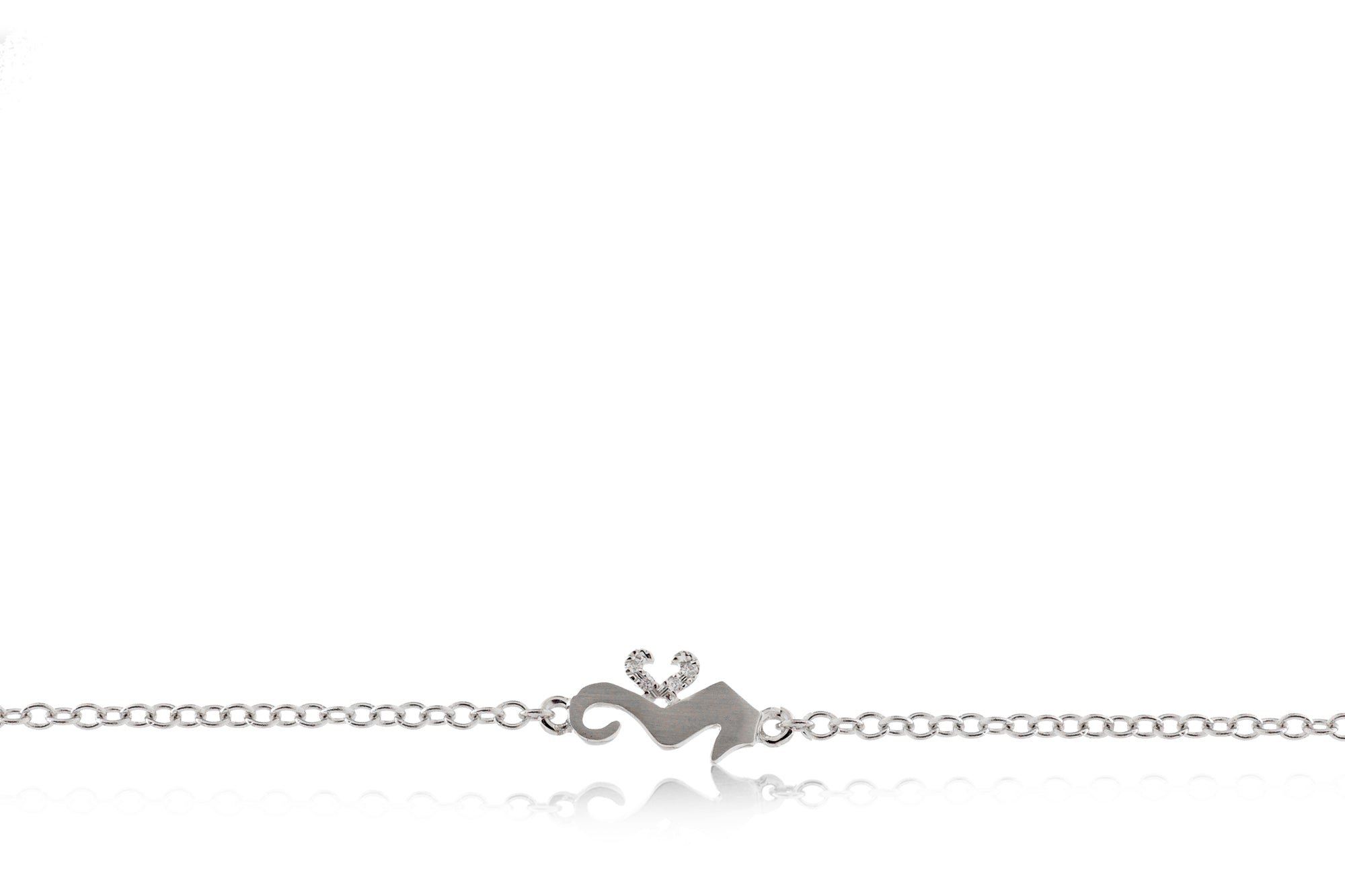 Tiny Seahorse Diamond Bracelet